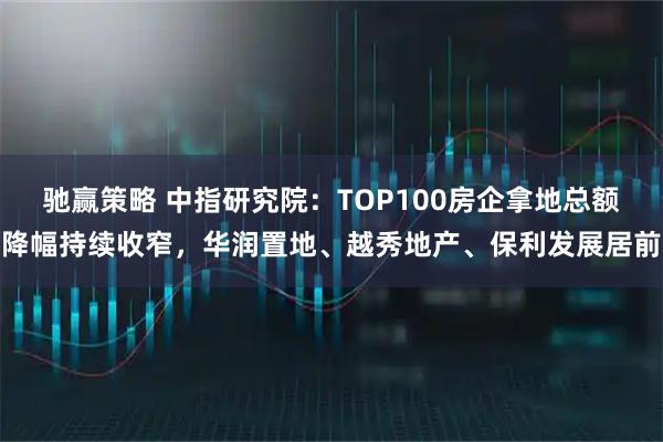 驰赢策略 中指研究院：TOP100房企拿地总额降幅持续收窄，华润置地、越秀地产、保利发展居前